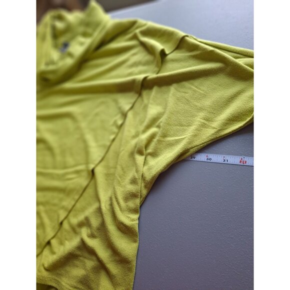 Grace Elements Oversized Cowl Neck Sweater S Green Comphy Chic Boho Lagenlook - Picture 6 of 7